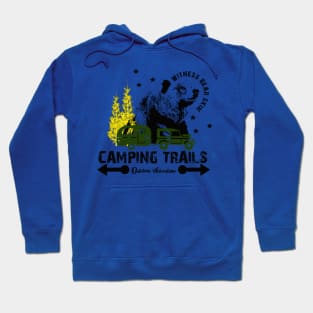 Camping Trails - witness bear skin Hoodie